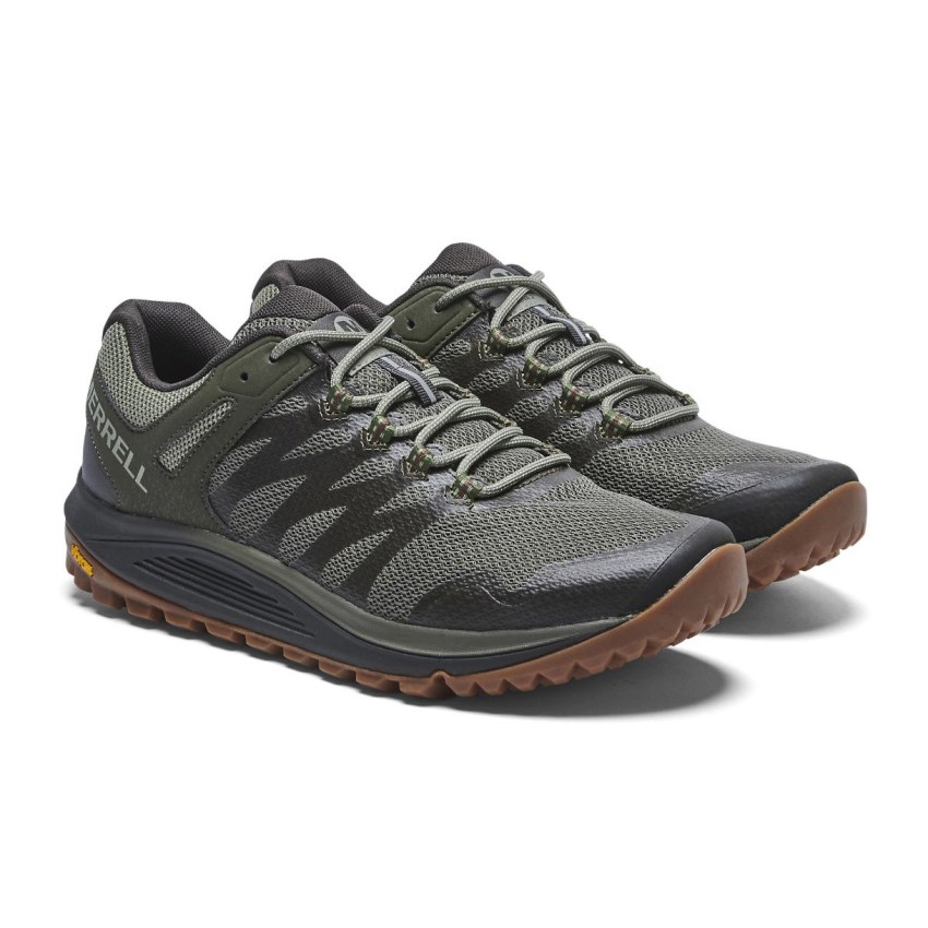 Chaussure Trail Merrell Nova 2 Vert Olive Homme | C.Q.IUUO